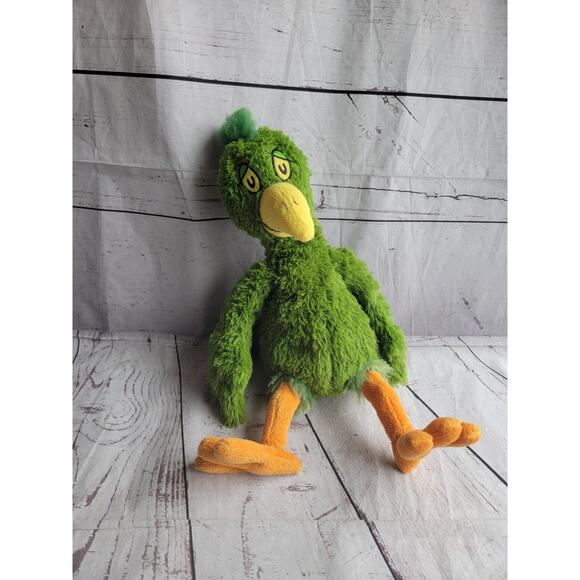 Kohls Cares 16 Inch Dr. Seuss Oh Say Can Say Green Parrot Bird Plush Stuffed - Picture 1 of 7